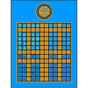 Water Tablet with Colored Border