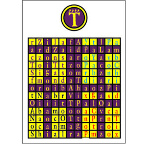 Enochian Watchower Tablet of Air, flashing crosses