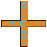 Golden Dawn Solar Greek Cross of 13 Squares