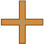 Golden Dawn Solar Greek Cross of 13 Squares