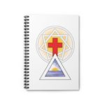 Golden Dawn Cross and Triangle with Hexagram Halo Notebook